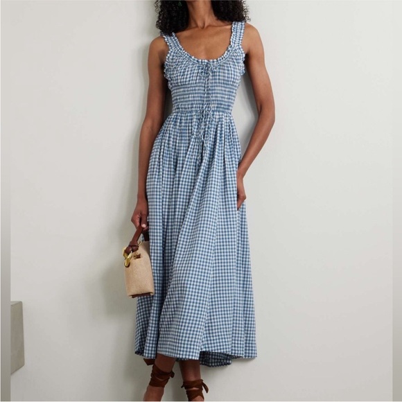 Doen Dresses & Skirts - Doen Emmaretta Dress in Blue Gingham